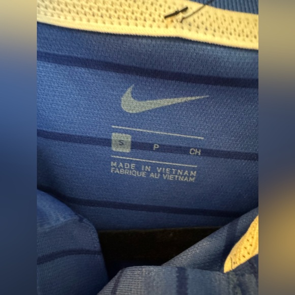 NWT men’s Nike dri fit blue striped polo shirt size small - Picture 2 of 4